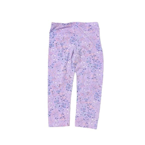 old Navy Girls Floral Capri Leggings Lilac - Picture 3 of 3